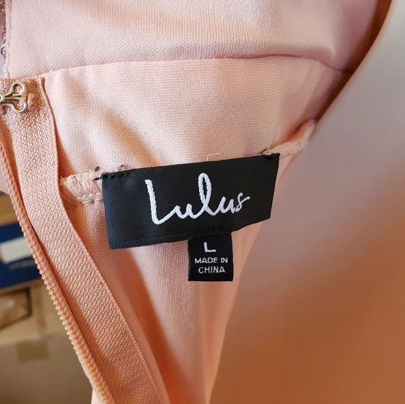 NWT Lulus Elegant Encounter Rose Gold Sequin Maxi Dress Size L - Picture 9 of 11